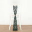 5 Pack Tulle Chair Sashes with Leaf Vine Embroidered Sequins Hunter Emerald Green 6"x88"