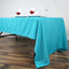 Polyester 60"x126" Rectangle Tablecloth Turquoise - Wrinkle-Resistant Table Cover