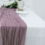 Gauze Cheesecloth 10ft Table Runner Violet Amethyst - Rustic Boho Style
