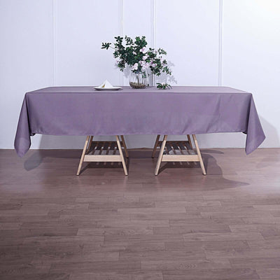 Polyester 60"x102" Rectangle Tablecloth Violet Amethyst - Durable and Stylish Table Cover