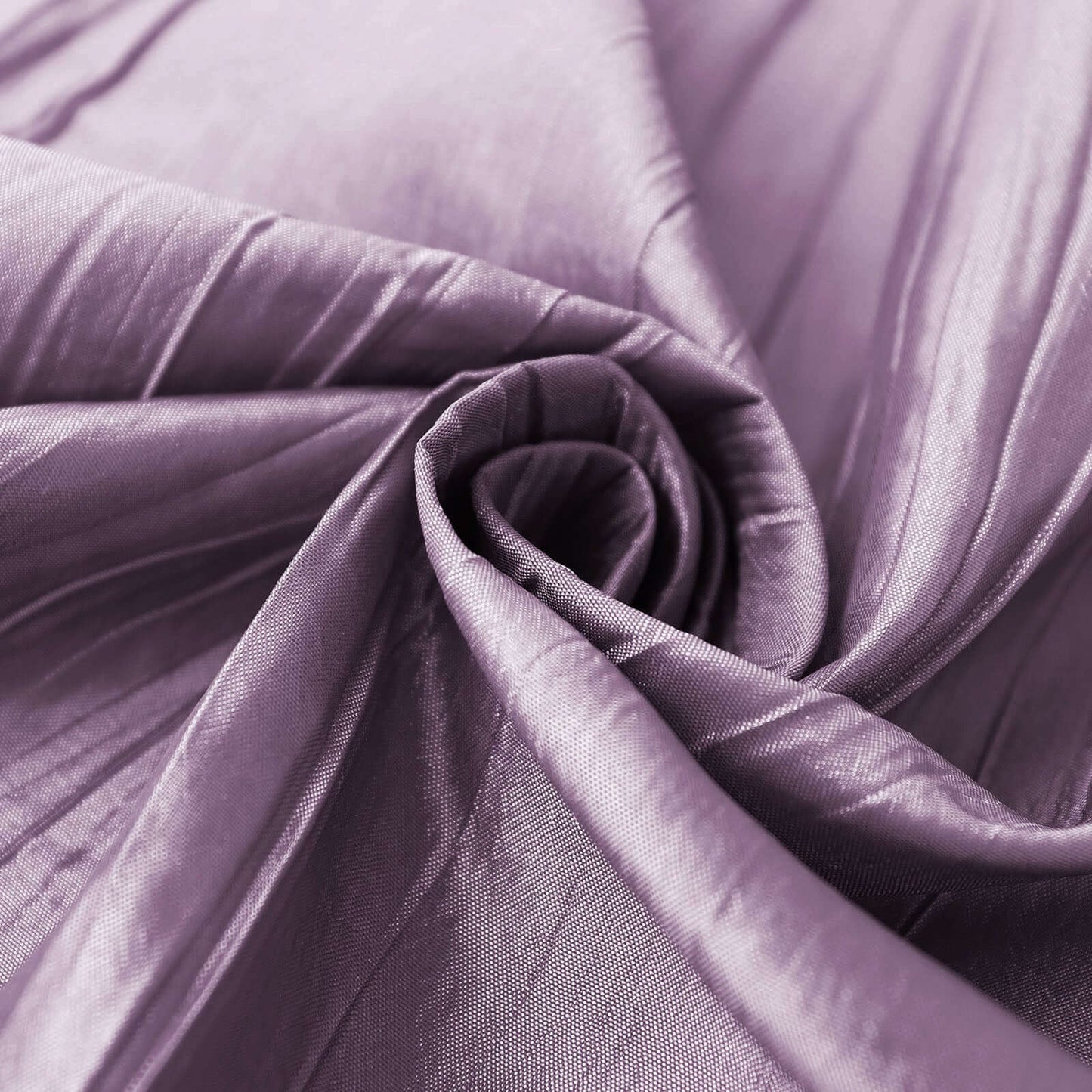 Taffeta 120" Round Tablecloth Violet Amethyst - Seamless Accordion Crinkle Table Cover