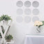 12 Pack Round Acrylic Mirror Wall Stickers, 8" Removable Wall Decals For Home Decor