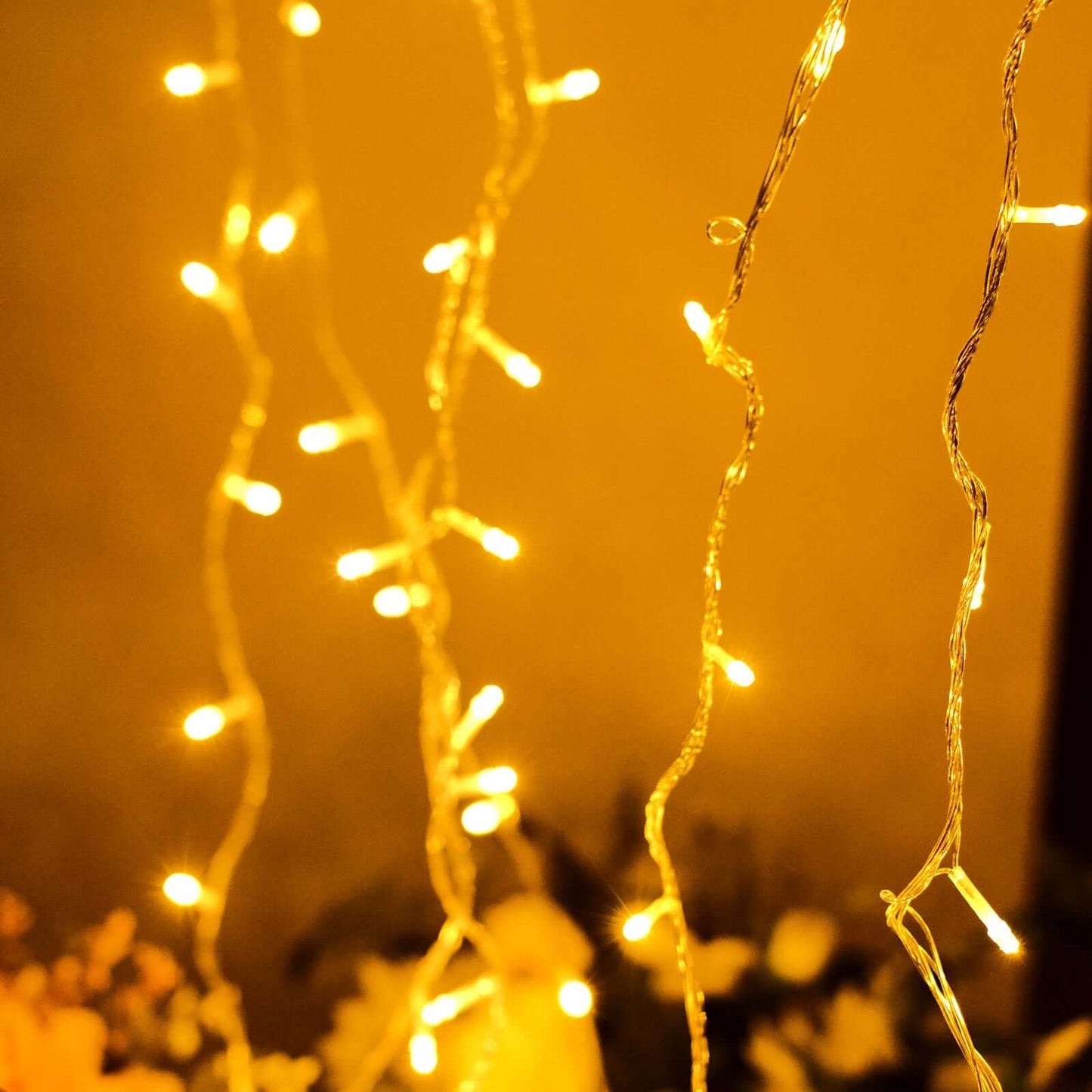 30ft Warm White 100 LED Connectable String Lights, 120V Fairy Lights