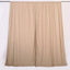 2 Pack Nude Scuba Polyester Event Curtain Drapes, Durable Flame Resistant Backdrop Event Panels Wrinkle Free with Rod Pockets - 10ftx10ft