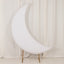 6.5ft White Spandex Crescent Moon Chiara Backdrop Stand Cover, Custom Stretch Fitted Wedding Arch Cover