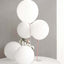 10 Pack 18" Matte Pastel White Helium or Air Latex Party Balloons