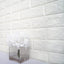 10 Pack White foam Brick Peel And Stick 3D Wall Tile Panels - Covers 58sq.ft