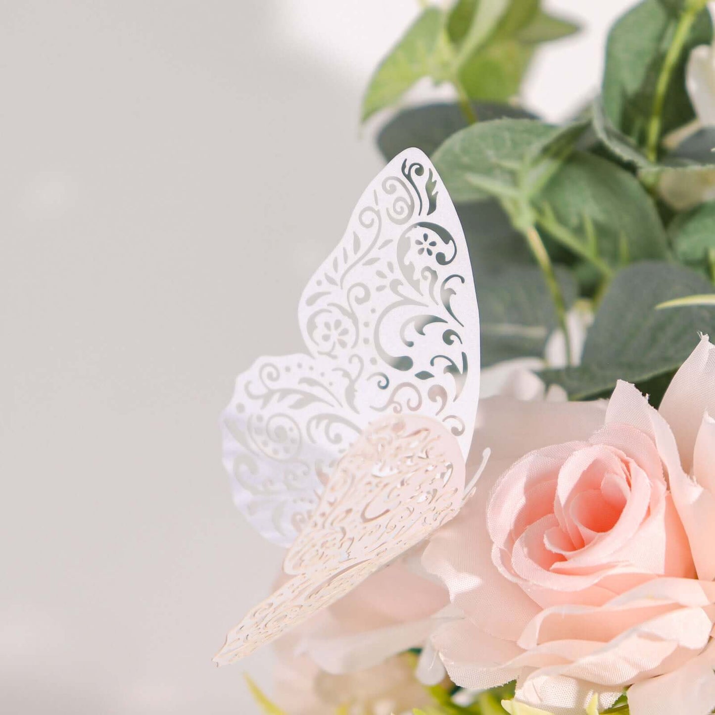 12-Pack 3D Butterfly Wall Decals, DIY Removable Mural Stickers White Cake Decorations Eye-Catching Design