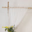 White Sheer Backdrop Drape â€“ 5ft x 14ft Wedding Arch & Ceiling Decor Panel, Wrinkle Free with Soft Shimmer