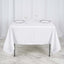 Polyester Square 70"x70" Tablecloth White - Wrinkle-Resistant & Durable Table Cover for Events