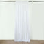 White Scuba Polyester Ceiling Drape Backdrop Curtain Panel, Commercial Grade Fire Retardant Wrinkle Free Draping Fabric With Rod Pockets - 5ftx30ft