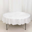 100% Cotton 90" Round Tablecloth White Linen - Sophisticated, Soft & Breathable Table Cover