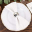 4 Pack Shiny Metallic Silver Acrylic Napkin Rings