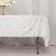 Premium Crushed Velvet 60"x102" Rectangle Tablecloth White - Reusable Soft & Classy Table Cover