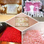 11 Sq ft. White 3D Silk Rose and Hydrangea Flower Wall Mat Backdrop - 4 Artificial Panels