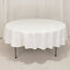 Cotton Blend 90" Round Tablecloth White - Wrinkle-Resistant Design for Versatile Settings
