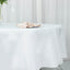 Fire Retardant Premium Polyester 90" Round Tablecloth White - Stylish High-Performance Table Cover for Large Gatherings