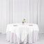Satin 72"x72" Table Overlay Square Tablecloth White - 3D Rosette Design for Stylish Occasions