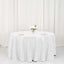 Sequin 120" Round Tablecloth White - Seamless Glittering Design for Sophisticated Events