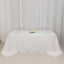 100% Cotton 90"x132" Rectangle Tablecloth White Linen - Seamless, Soft & Breathable Table Cover