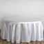 Satin 120" Round Tablecloth White - Stylish Seamless Table Cover for Weddings & Events