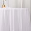 Scuba Round 132" Tablecloth White - Wrinkle Free & Stain Resistant Seamless Table Cover for Weddings & Events