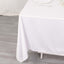 Scuba 70"x70" Table Overlay Square Tablecloth White - Wrinkle Free & Stain Resistant Table Cover for Weddings and Banquets