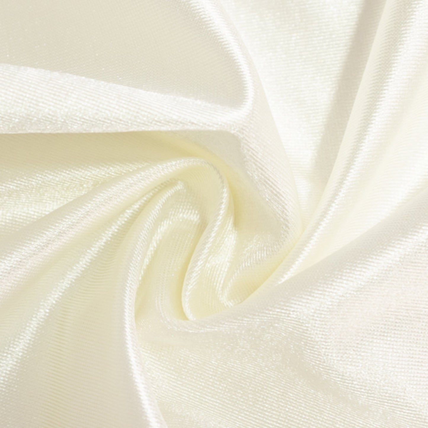 Scuba Square 70"x70" Tablecloth Shimmer Pearl White - Wrinkle Free & Stain Resistant Table Cover for Weddings and Parties