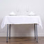 Polyester Square 54"x54" Tablecloth White - Wrinkle-Resistant & Durable Table Cover for Events