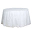 5 Pack Plastic Table Skirts White Ruffled - Durable Disposable Skirts for Events 14ft