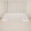 Cotton Blend 90"x156" Rectangle Tablecloth White - Seamless Wrinkle-Resistant Design for Grand Gatherings