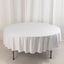 Scuba Round 90" Tablecloth White - Wrinkle Free & Stain Resistant Table Cover for Weddings and Banquets