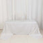 100% Cotton 90"x156" Rectangle Tablecloth White Linen - Seamless, Soft & Breathable Table Cover