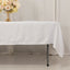 Lamour Satin 60"x102" Rectangle Tablecloth White - Durable & Silky Soft Feel Table Cover for Weddings & Banquets