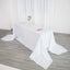 Taffeta 90"x156" Rectangle Tablecloth White - Seamless Accordion Crinkle Design for Stylish Celebrations