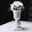 2 Pack 20" White Urn Planter, Floral Pedestal Flower Pot Plant Stand - PVC