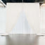 White Crushed Velvet Backdrop Curtain â€“ 5ft x 12ft Event Drape with Rod Pocket, Privacy Panel for Photo Booths & Events