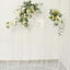 Set of 4 Wedding Arches Slim White Metal Rectangular Design Backdrop Stands - Floral Display Frames 3.6ft-6.5ft