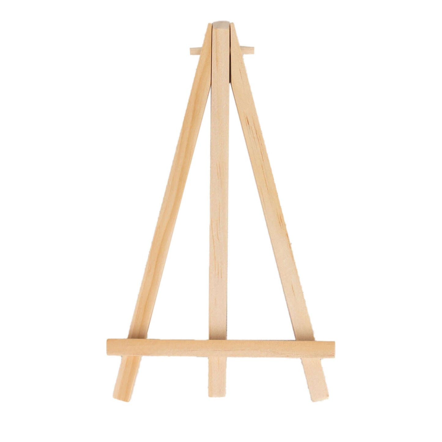 10-Pack Wooden Display Easel Stands DIY Small Design Natural - Rustic Place Card Table Number Holders 7"