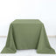 Polyester Square 90"x90" Tablecloth Dusty Sage Green - Wrinkle-Resistant & Durable Table Cover