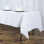 Premium Polyester 60"x102" Rectangle Tablecloth White - Durable 220GSM Wrinkle-Resistant Design Table Cover for Weddings & Events