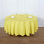 Polyester 90" Round Tablecloth Yellow - Stain & Wrinkle-Resistant Table Cover