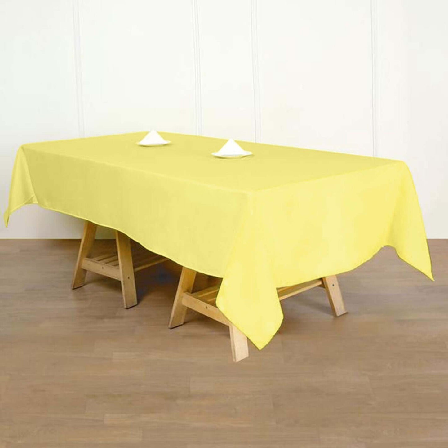 Polyester 60"x102" Rectangle Tablecloth Yellow - Durable and Stylish Table Cover