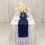 Lamour Satin 12"x108" Table Runner Navy Blue - Smooth & Lustrous Finish