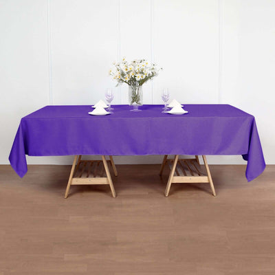 Polyester 60"x102" Rectangle Tablecloth Purple - Durable and Stylish Table Cover