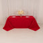 Cotton Blend 90"x132" Rectangle Tablecloth Red - Seamless Wrinkle-Resistant Table Cover