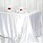 Satin Rectangular 90"x156" Tablecloth White - Seamless Stylish Table Cover for Wedding & Event Decoration
