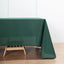 Polyester 72"x120" Rectangle Tablecloth Hunter Emerald Green - Durable and Stylish Table Cover