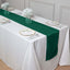 Taffeta 12"x108" Table Runner Hunter Emerald Green - Accordion Crinkle Design