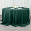 Polyester 108" Round Tablecloth Hunter Emerald Green - Wrinkle-Resistant Table Cover